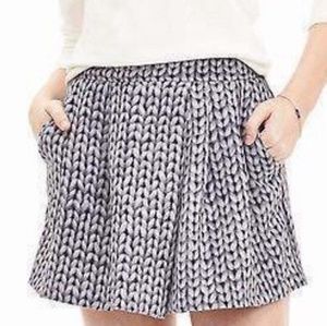 Banana Republic skort culottes graphic print